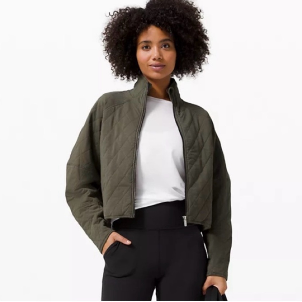 🍋 LULULEMON JACKET QUILTED CALM 4 💚
